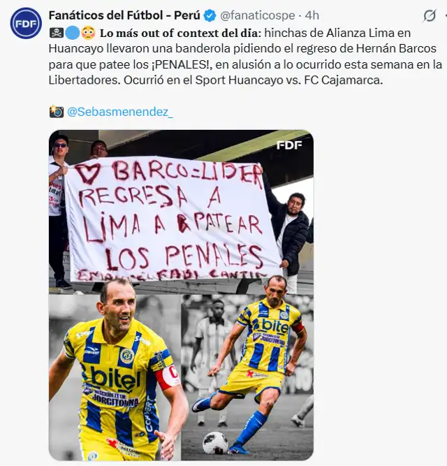  Banderola de hinchas de Alianza Lima | FDF   