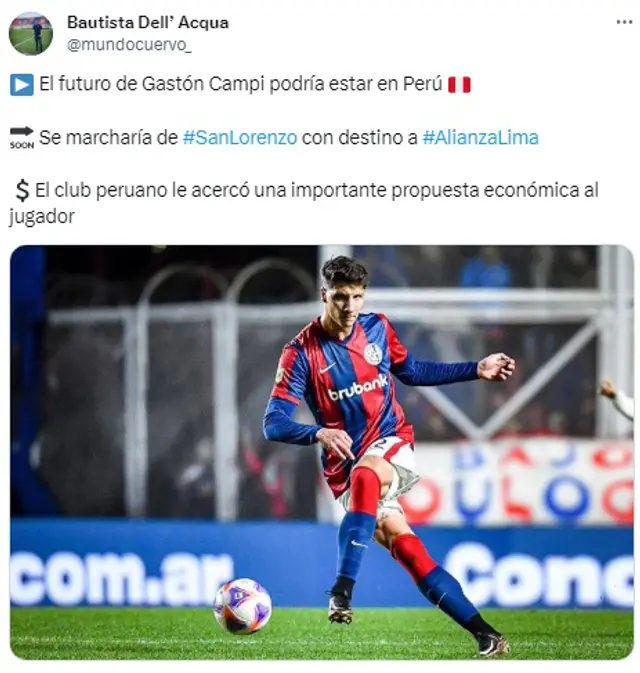 Gastón Campi puede llegar a Alianza Lima