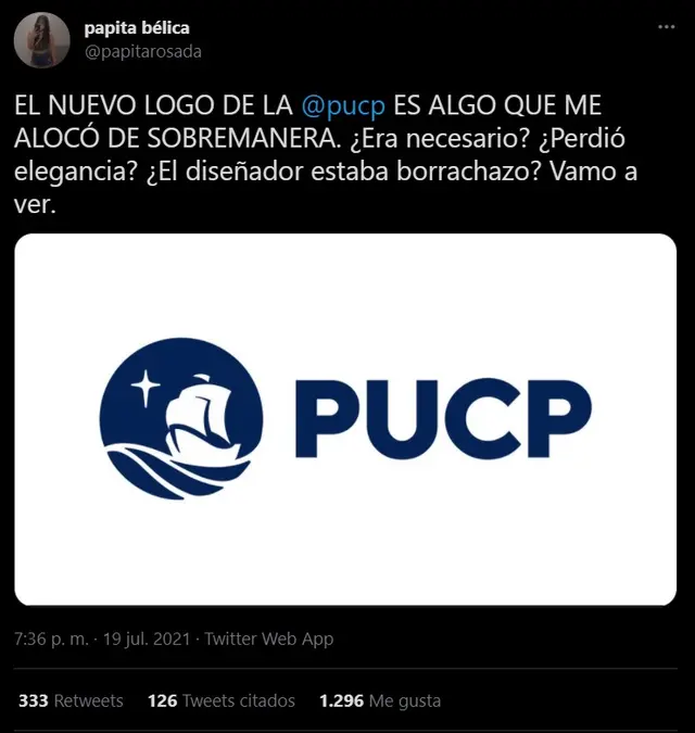 Mira el hilo sobre el nuevo logo de la PUCP