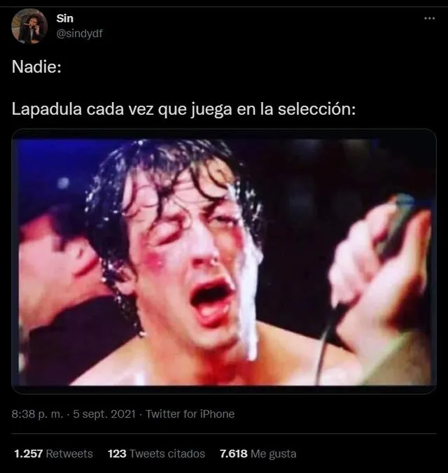 Los hilarantes memes sobre Lapadula al término del partido ante Venezuela