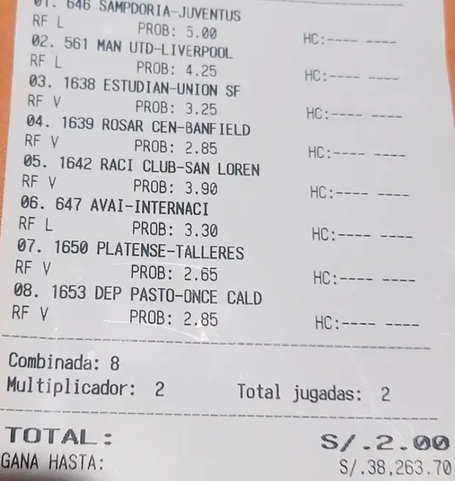 apuesta deportiva