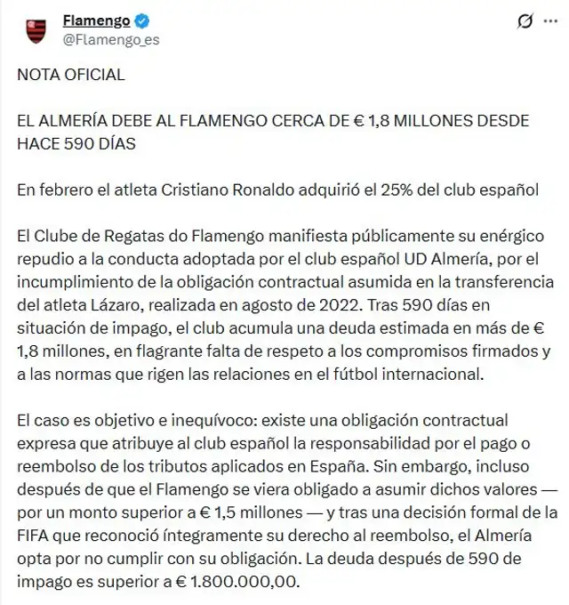 Cristiano Ronaldo, Conmebol, Flamengo