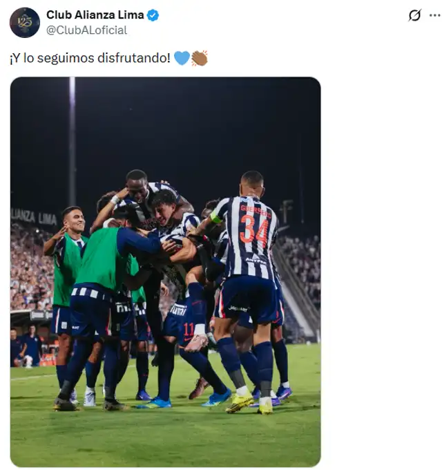 Alianza Lima vive un gran presente siendo lideres de la Liga 1