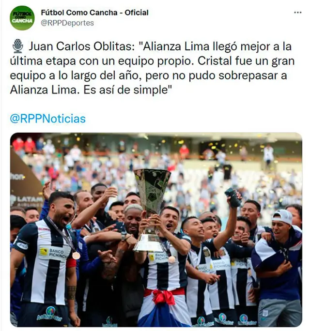 Juan Carlos Oblitas se refirió a la final de Alianza Lima y Sporting Cristal.   