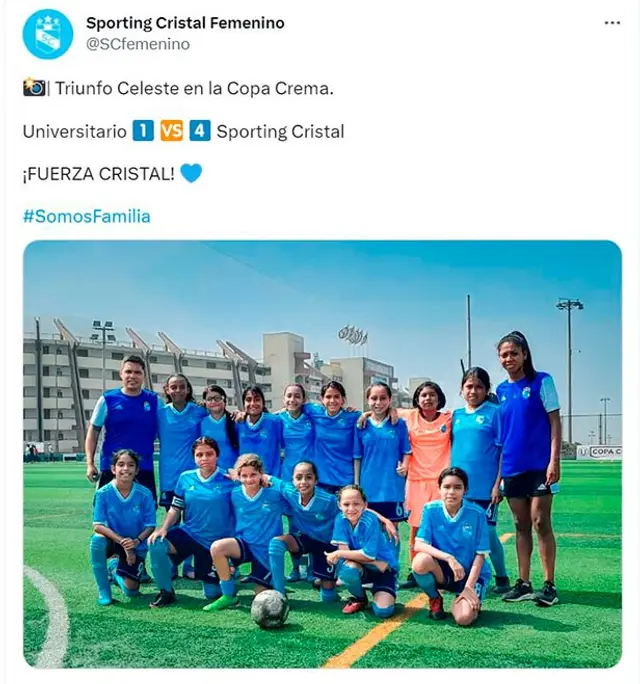 Plantel femenino de Sporting Cristal venció a Universitario en la Copa Crema.   
