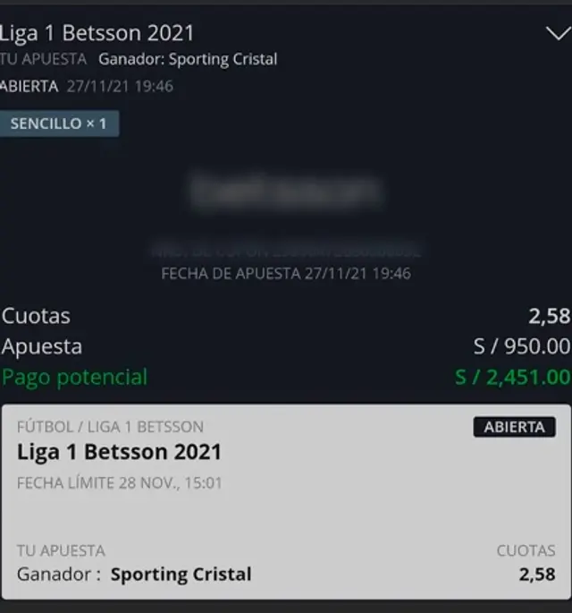 Apuesta deportiva