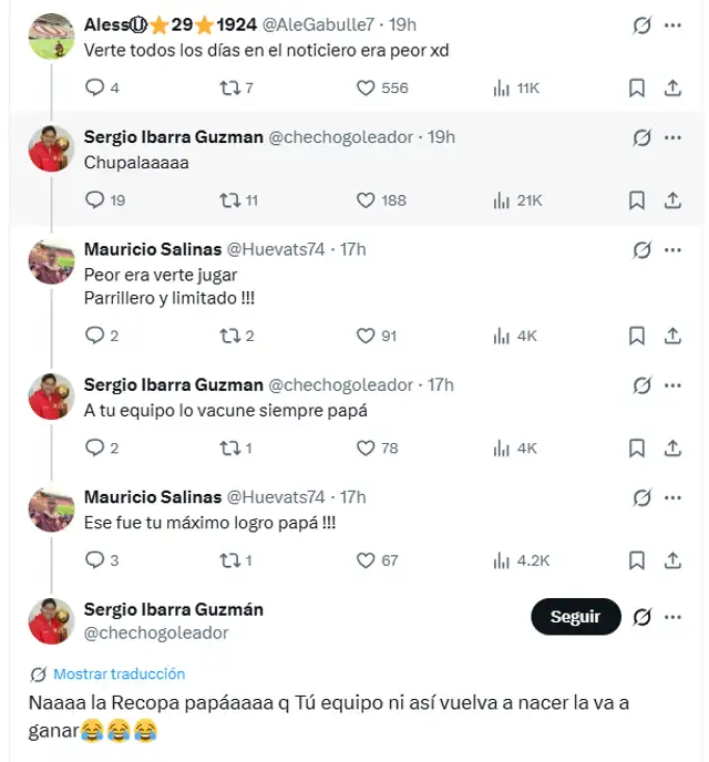 Sergio Ibarra dio fuerte comentario en contra de Universitario en medio de una discusión con hincha crema. Sergio Ibarra dio fuerte comentario en contra de Universitario en medio de una discusión con hincha crema.