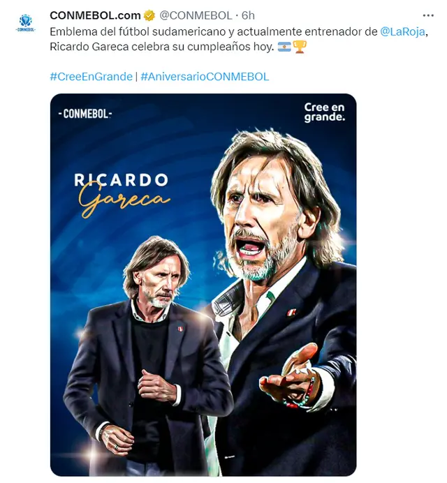 Ricardo Gareca, Conmebol