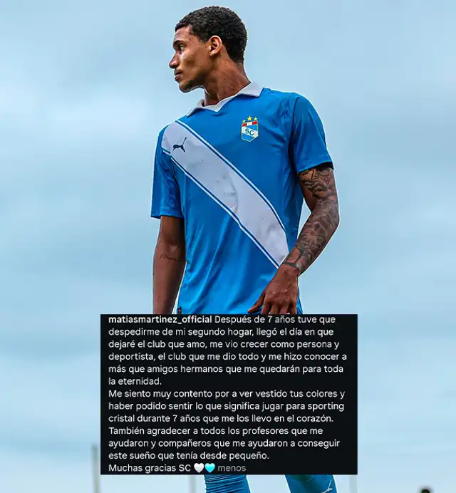 Sporting Cristal, Matías Martínez