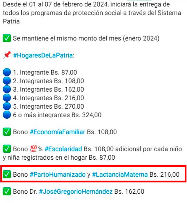 Bono Parto Humanizado