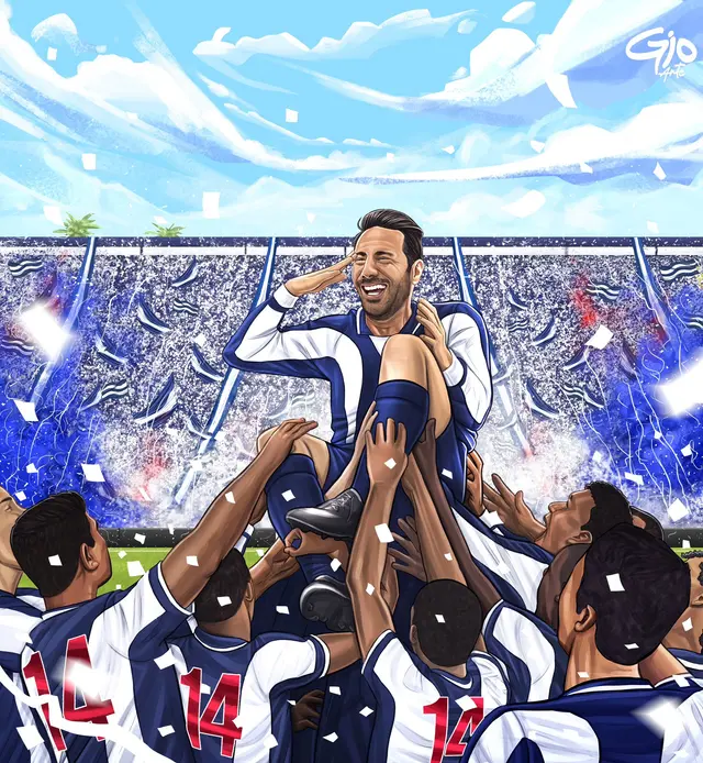 La imagen con la que Alianza Lima saludó a Claudio Pizarro