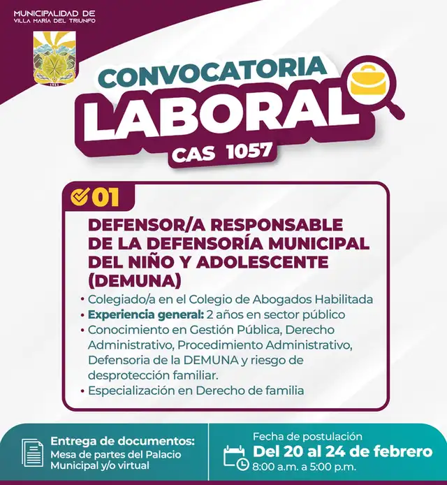 Municipalidad de Villa María del Triunfo Municipalidad de Villa María del Triunfo