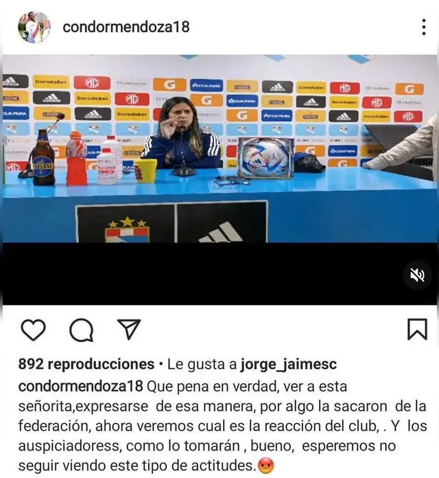 Andrés Mendoza contra Romina Antoniazzi.