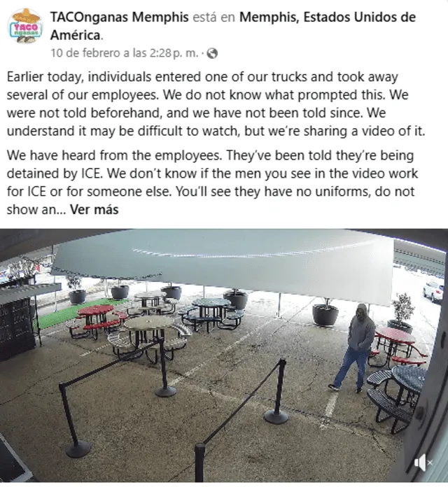 Redada en food truck de Estados Unidos