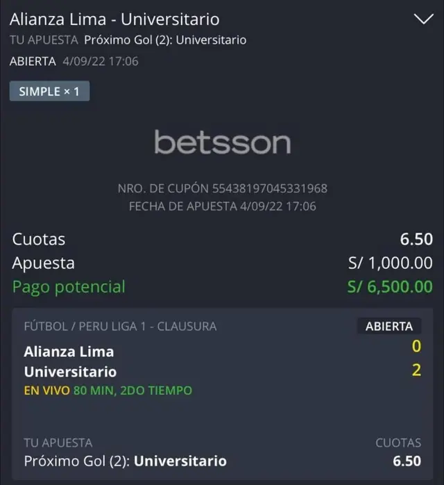 Alianza Lima Vs Universitario 