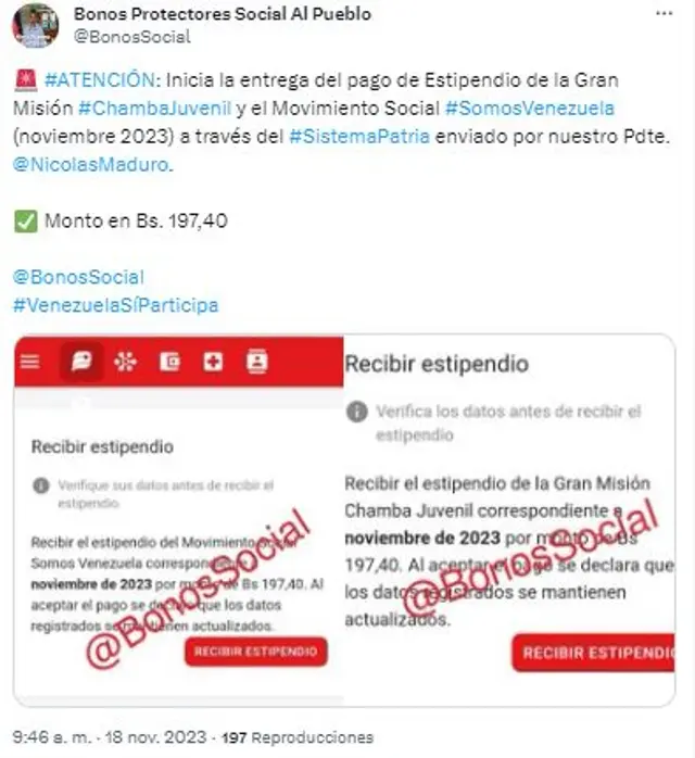 Bono Venezuela