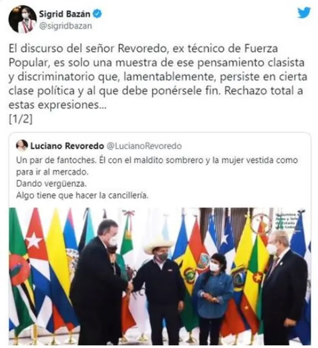 Sigrid Bazán defiende a primera dama Sigrid Bazán defiende a primera dama