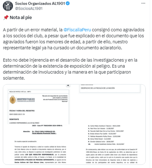 Socios Organizados de Alianza Lima