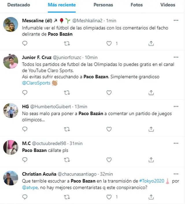 Críticas para Paco Bazán por conducir los Juegos Olímpicos   