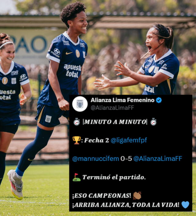 La publicación de Alianza Lima Femenino en sus redes tras victoria  