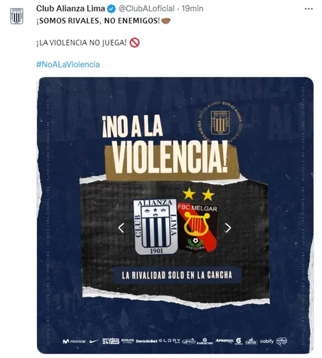 <strong>Twitter Alianza Lima</strong>   