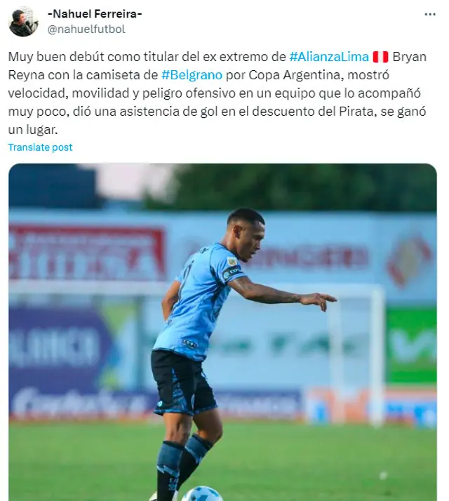 bryan reyna, belgrano