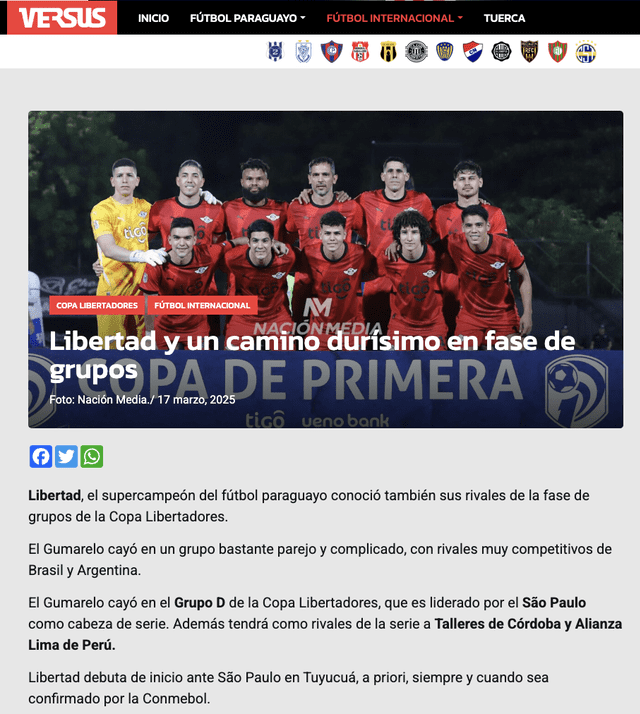 Libertad de Paraguay Libertad de Paraguay
