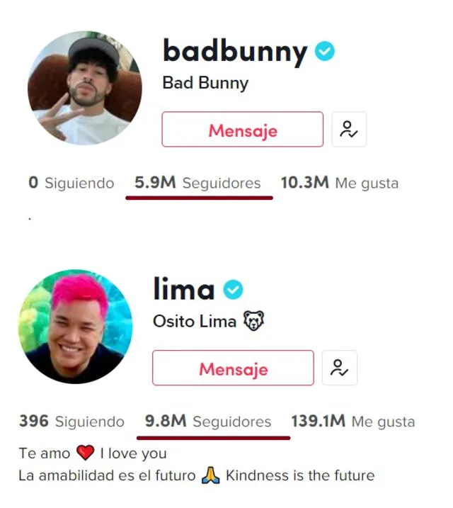 Bad Bunny en TikTok