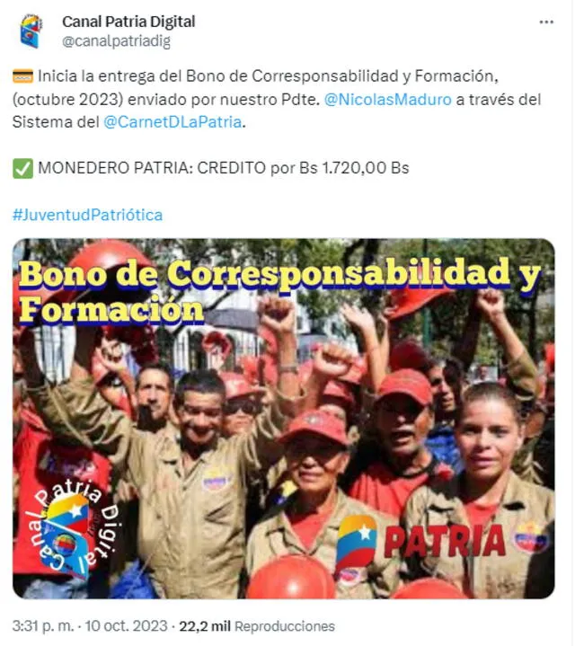 Bono Corresponsabilidad y Formación