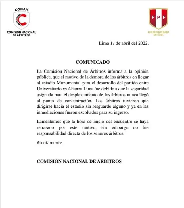 Comunicado CONAR   