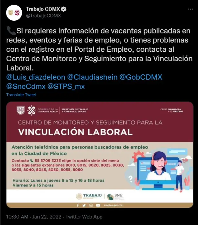 Ciudad de México Empleo 2022