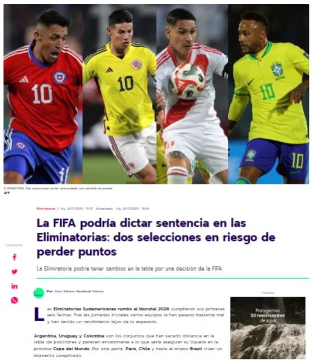 FIFA Sancionaría a Perú