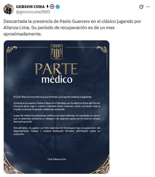 Paolo Guerrero, Alianza Lima