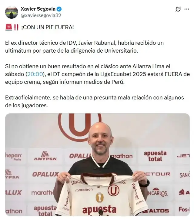 Universitario Javier Rabanal
