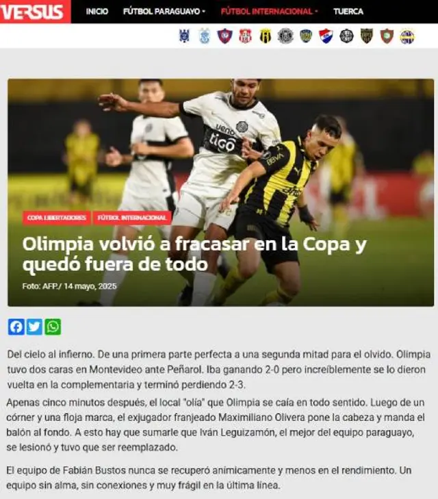 Olimpia vs Peñarol