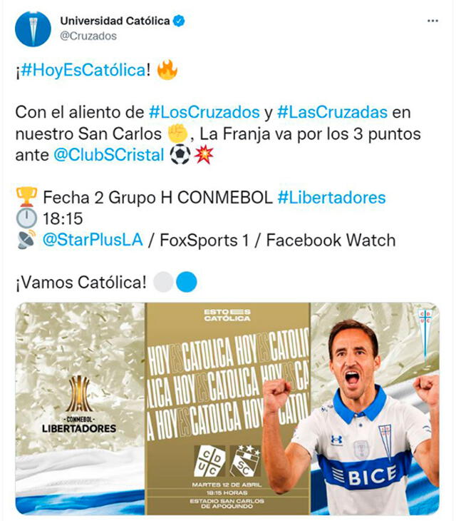 Sporting Cristal vs Universidad Católica Sporting Cristal vs Universidad Católica