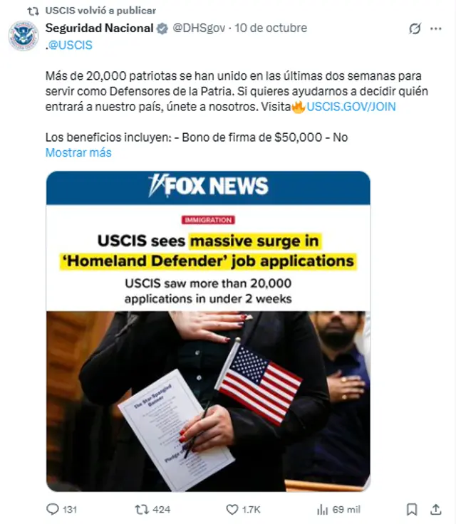 Servicio de Ciudadanía e Inmigración de los Estados Unidos