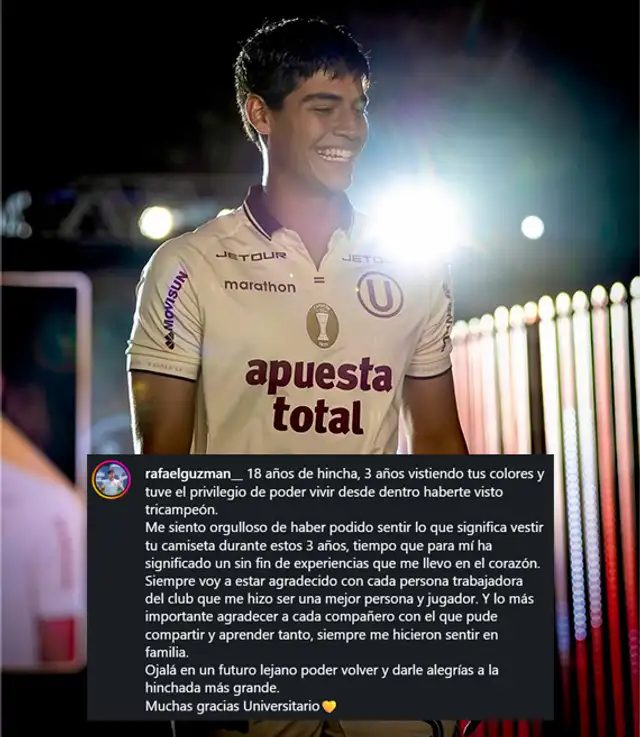 Rafael Guzmán, Universitario