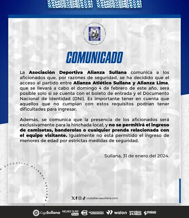 Alianza Lima vs Alianza Atlético