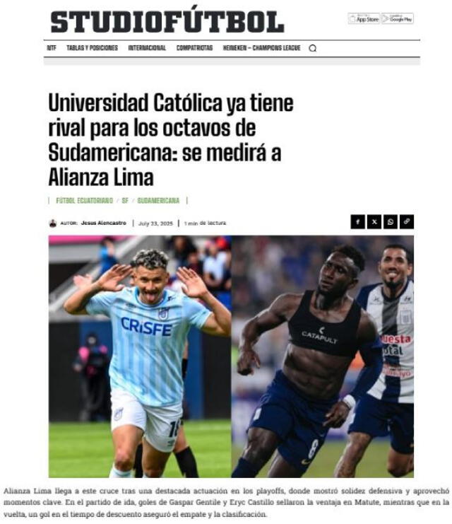 Alianza Lima vs U.Católica