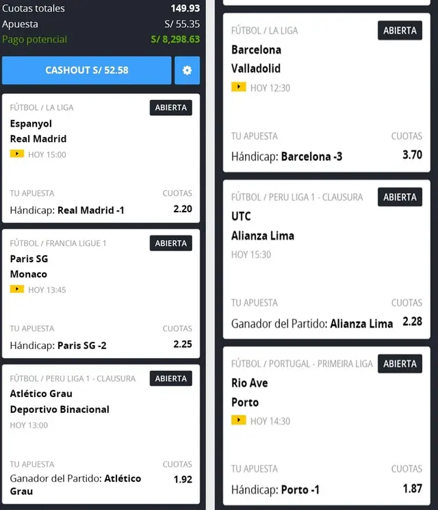 apuesta deportiva