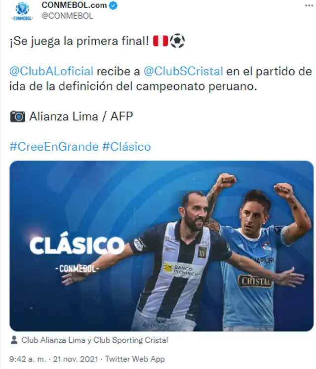 (Foto: Twitter Conmebol) (Foto: Twitter Conmebol)