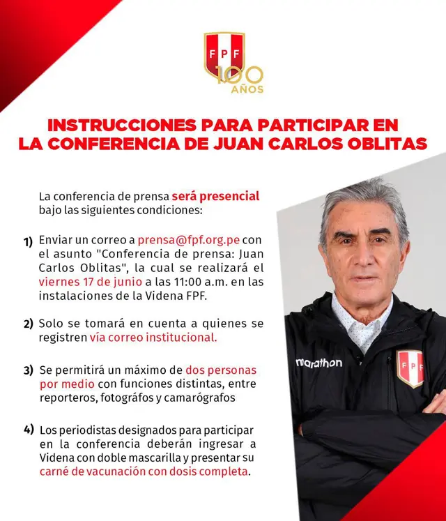 <strong>Conferencia de Oblitas</strong>   