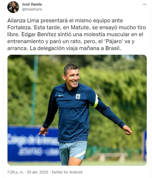 <strong>Edgar Benítez tuvo problemas musculares</strong>   