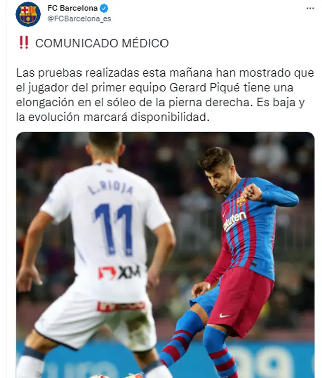 Publicación del Barcelona. Publicación del Barcelona.