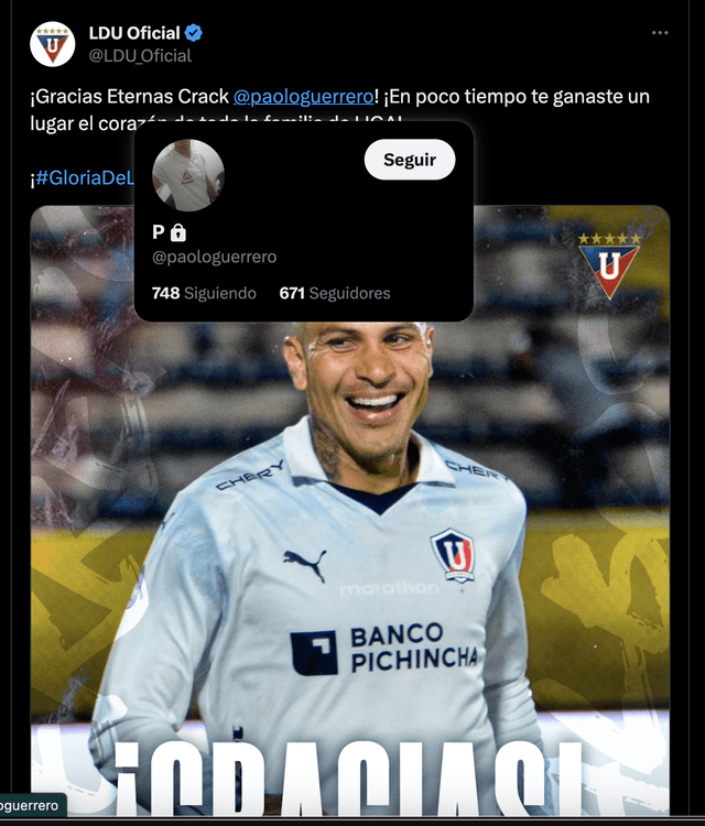 LDU de Quito: el error del equipo con Paolo Guerrero