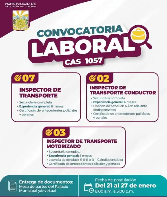 Convocatoria laboral
