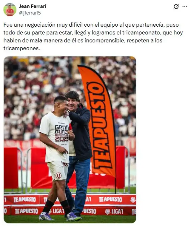 Jean Ferrari, Universitario