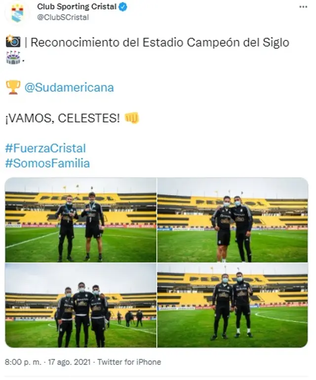 (Foto: Twitter Sporting Cristal)   