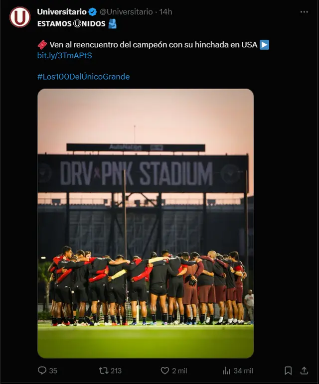 Universitario, Atlético Nacional